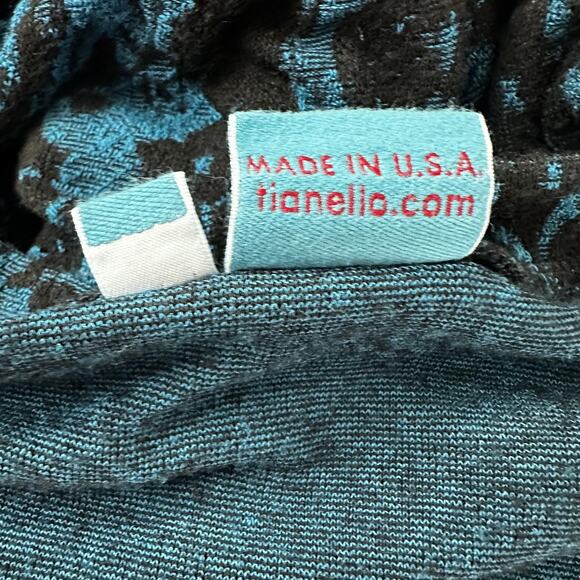 Tianello Sochi Tunic Womens Medium Velvet Pattern Long Sleeve Made in USA - Picture 5 of 9